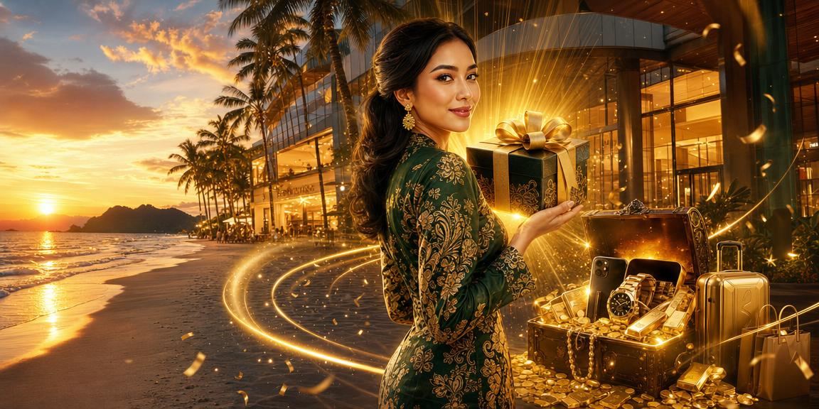 Pemain merayakan kemenangan jackpot di kasino Langkawi